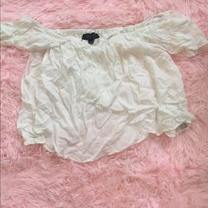 Topshop off shoulder crop